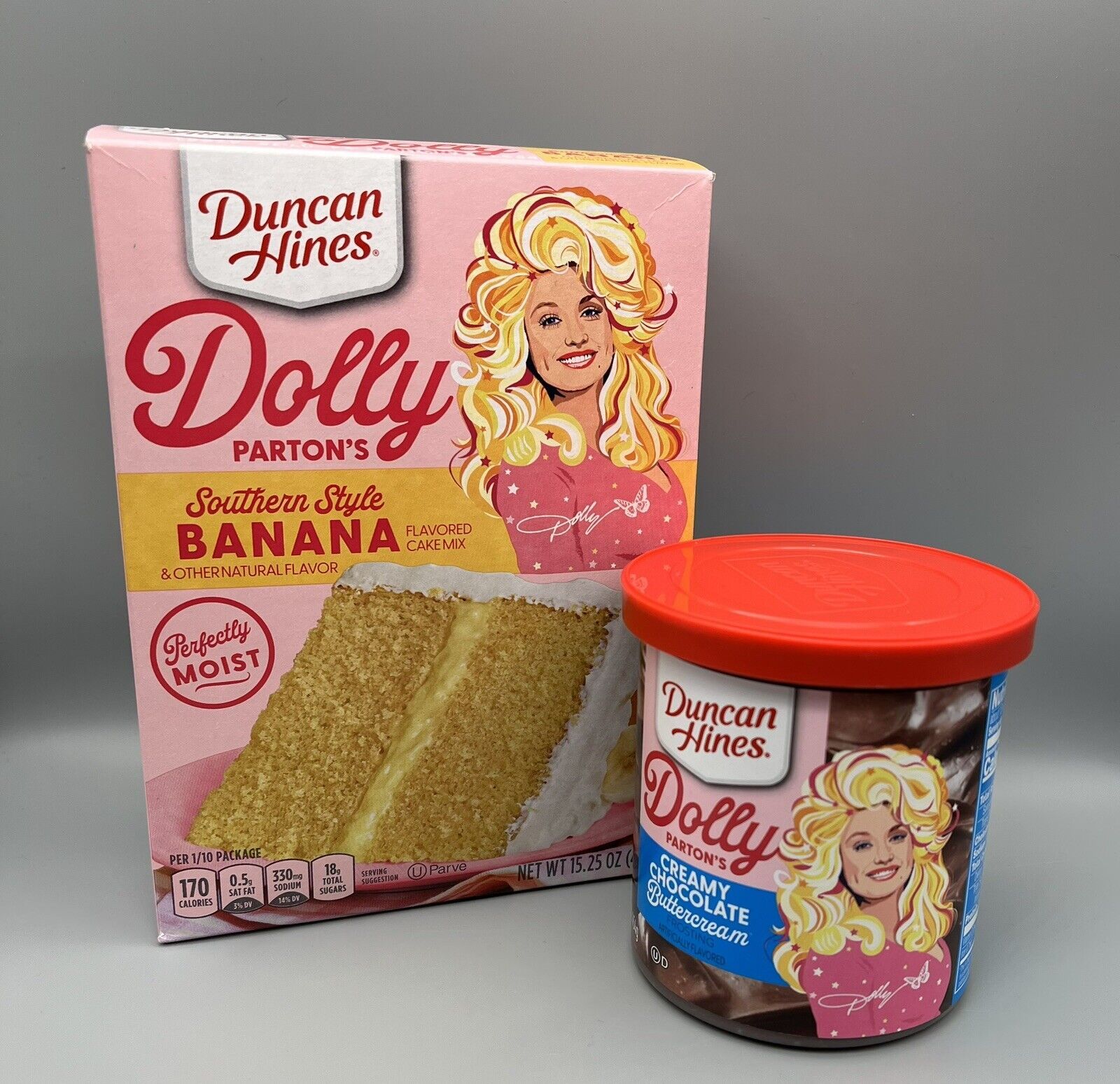 Dolly Parton's Southern Style Banana Flavored Cake Mix & Chocolate