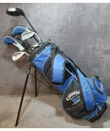 Callaway XJ Series Blue Junior Golf Bag 6 Right Hand Clubs &amp; Balls Preow... - $199.99