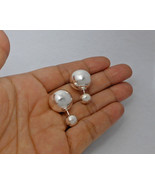 925 Double Sided Earrings, Ball Stud Earrings, Womens Earrings | Sup Sil... - $38.00+