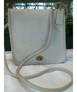 Coach Compact Pouch Leather Crossbody Bag 9620 Vintage Early 90s Bone US - $54.00