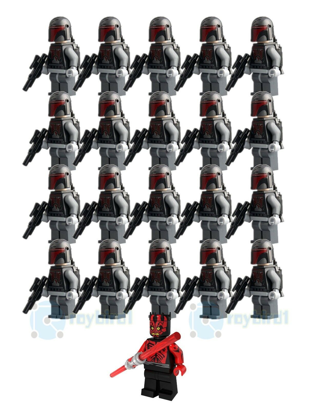 21Pcs Darth Maul & Mandalorian Super Commando Army Soldier Star Wars Minifigures
