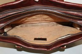 Vintage Tony Perotti Men Briefcase Brown Leather Bag Italy Shoulder Messenger image 4