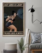 Fitness Boss Vertical Canvas Painting - $49.99