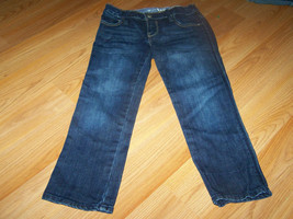 Girl's Size 7 Regular Gap Denim Jeans Skinny Dark Wash Adjust Waist EUC - $17.00