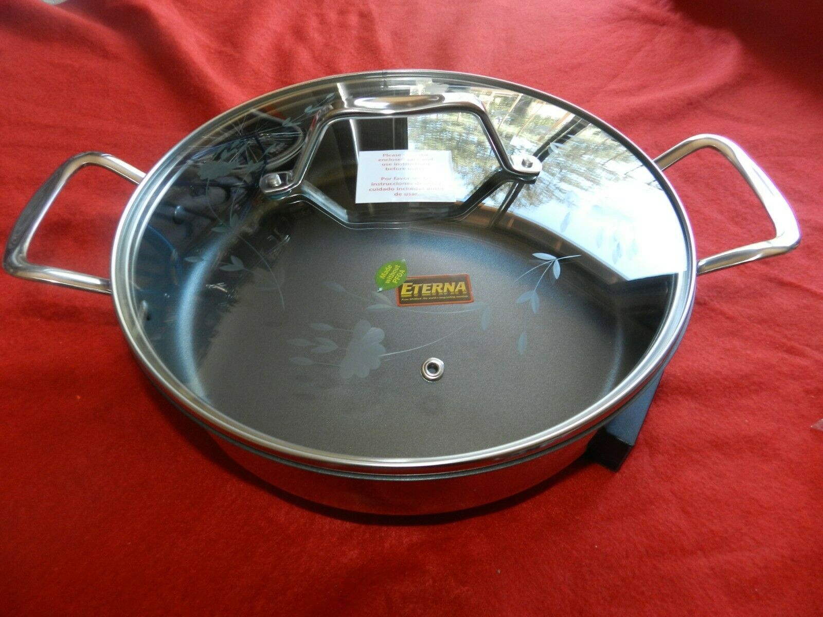 Princess House Culinario Series Healthy 13” Electric Grill Pan (4576