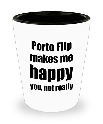 Porto Flip Cocktail Shot Glass Lover Fan Funny Gift Idea for Friend Alcohol Mixe