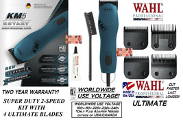 Wahl KM5 Super Duty Bleu 2-Speed Pet Coupe-Ongles Kit&ultimate 10,40,5F,3F - $419.49