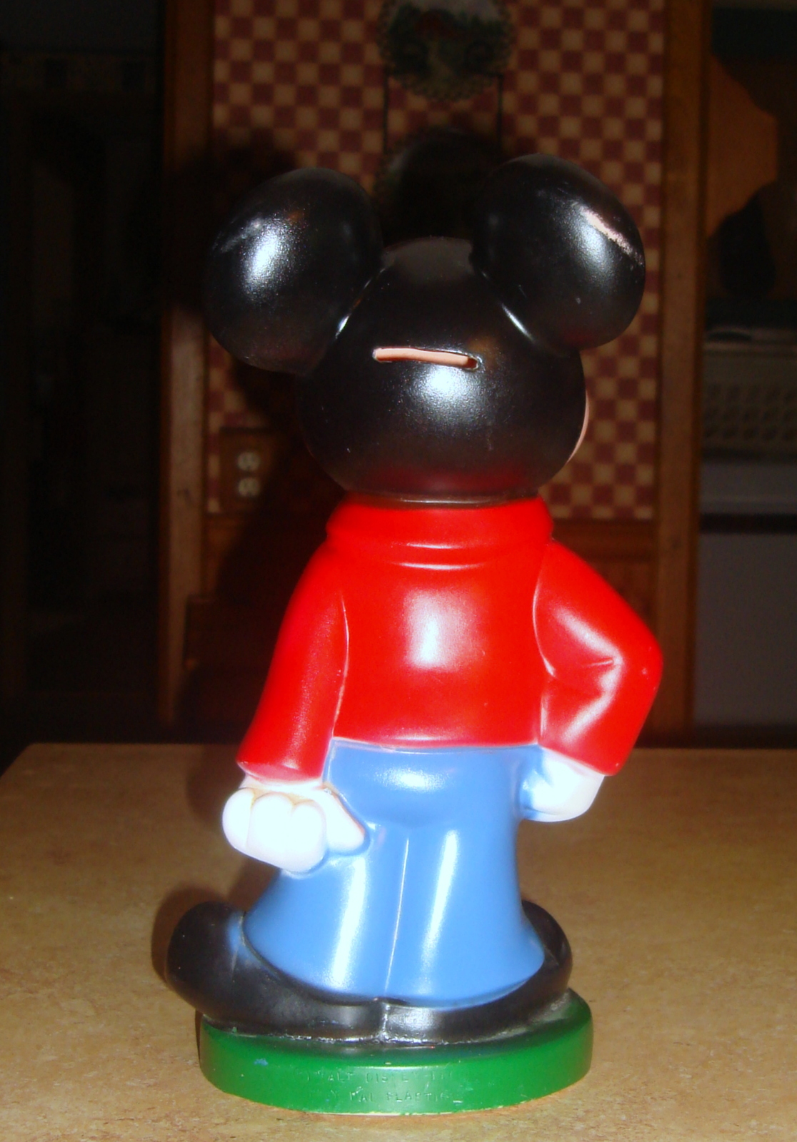 mickey mouse plush piggy bank