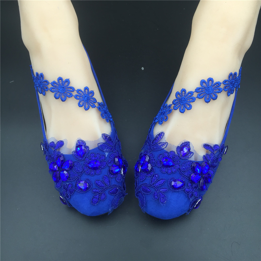 girls royal blue flats shoes for sale 