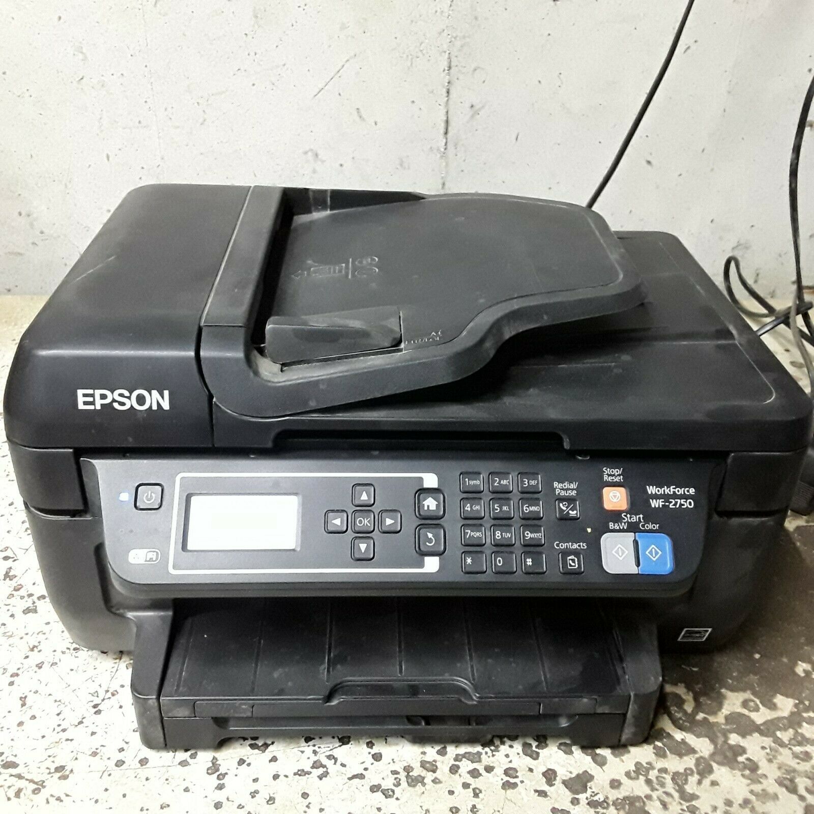 Epson Workforce Wf 2750 All In One Printer For Parts Or Repair Error 0xf4 Printers 2181