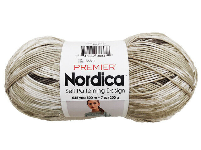 Premier Nordica Self Patterning Design Yarn in Olive #85811