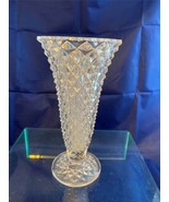 8 Inch American Brilliant Heavy Cut Glass Vase Pre-Owned - $69.29