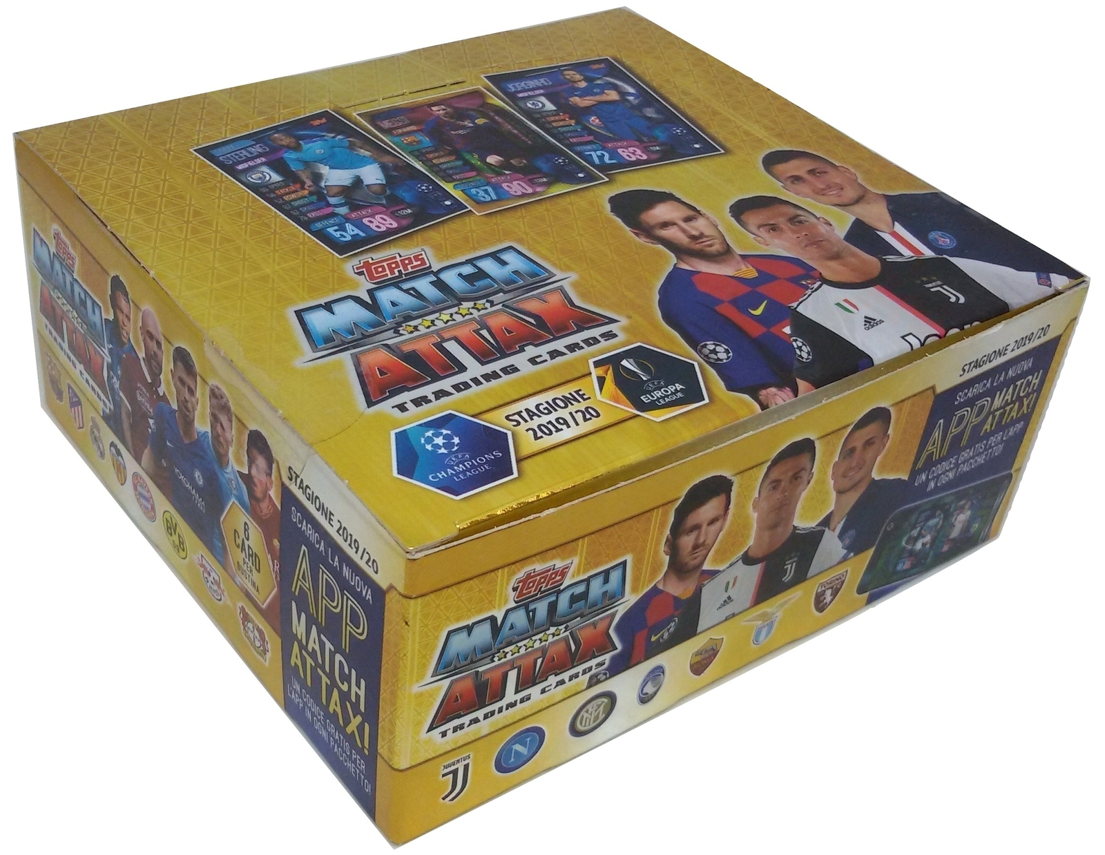 Match Attax Champions League 2019-20 Box 30 Packs Cards Italian Ed.