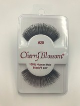 Cherry Blossom Eyelashes Model# 20 100% Human Hair Black 1 Pair Per Each Pk - $1.89+