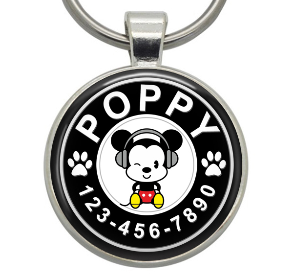 mickey dog tag