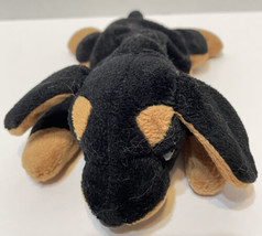 Vintage 1996 TY Beanie Babies Doby the Doberman Plush Dog Retired 8&quot; Bro... - $8.64
