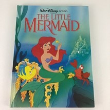 Disney The Little Mermaid Hardcover Book Classic Story Ariel Triton Vintage 90s - $14.22