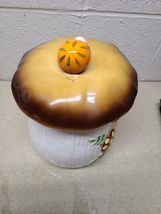 Sears Roebuck Merry Mushroom Ceramic Canister Jar 10" Vintage - READ DESCRIPTION image 5