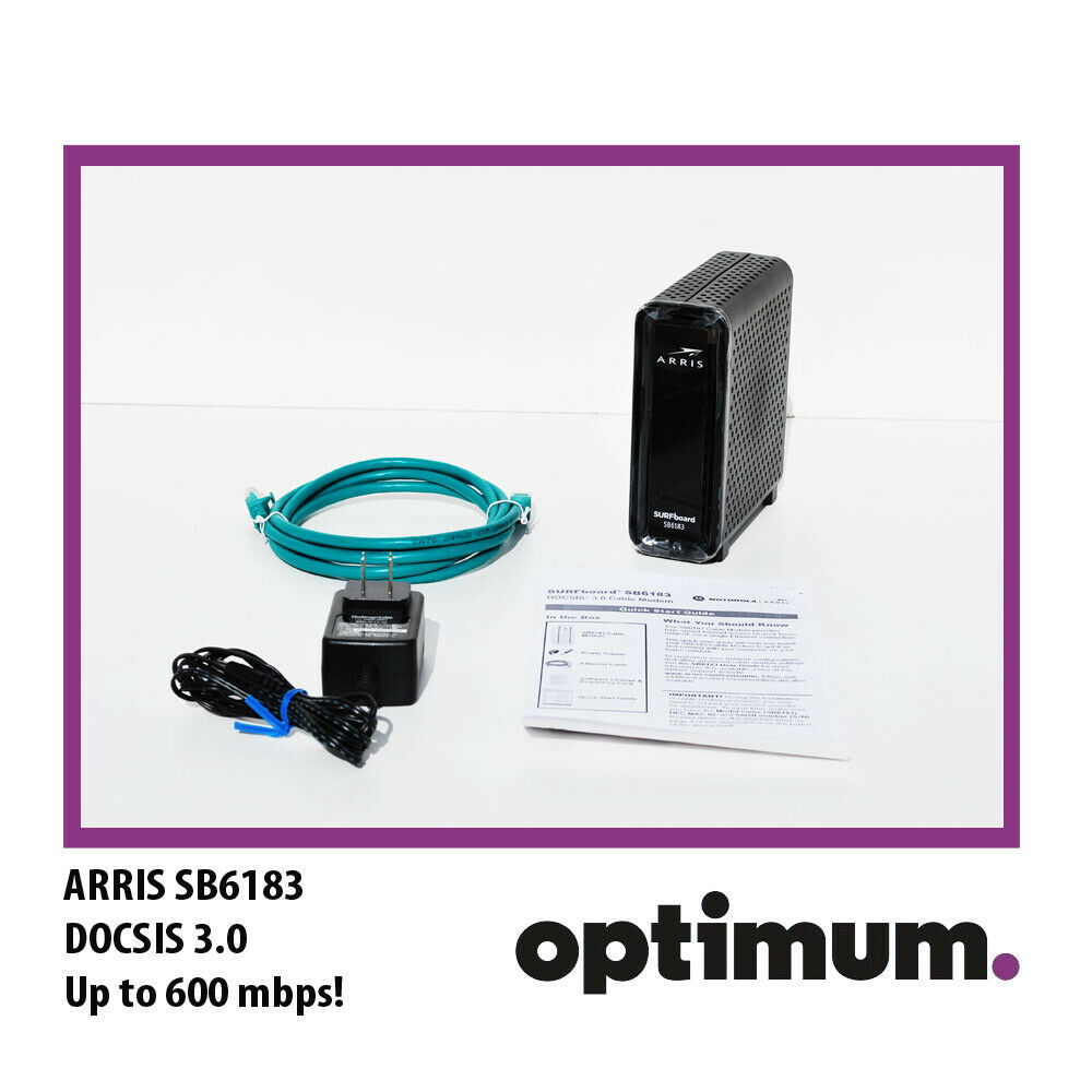 Optimum Approved Arris Sb6183 Cable Modem Docsis 3 0 Modems