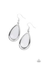 Paparazzi A World To Seer White Earrings - New - $4.50