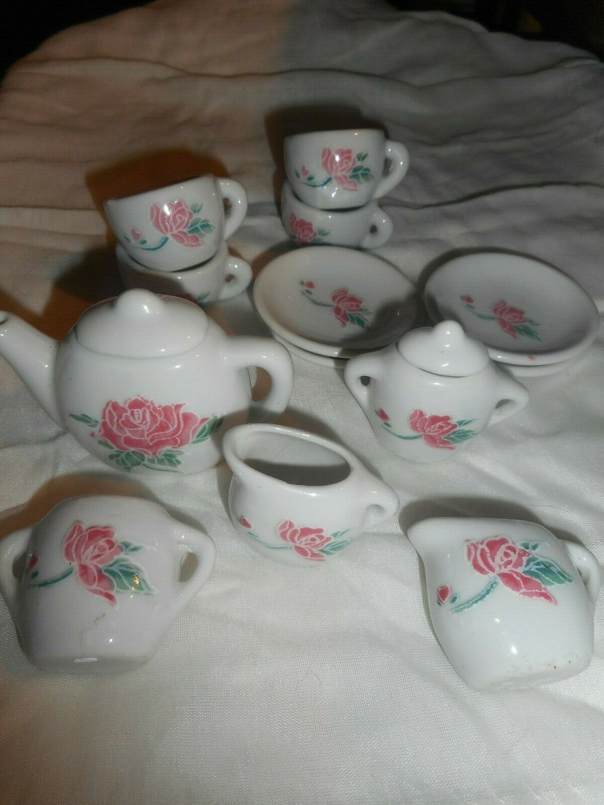 Vintage Children's Porcelain Tea Set 
