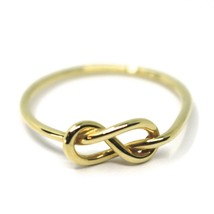 18K YELLOW GOLD INFINITE CENTRAL RING, INFINITY, SMOOTH, BRIGHT, KNOT DIAM. 5mm image 1