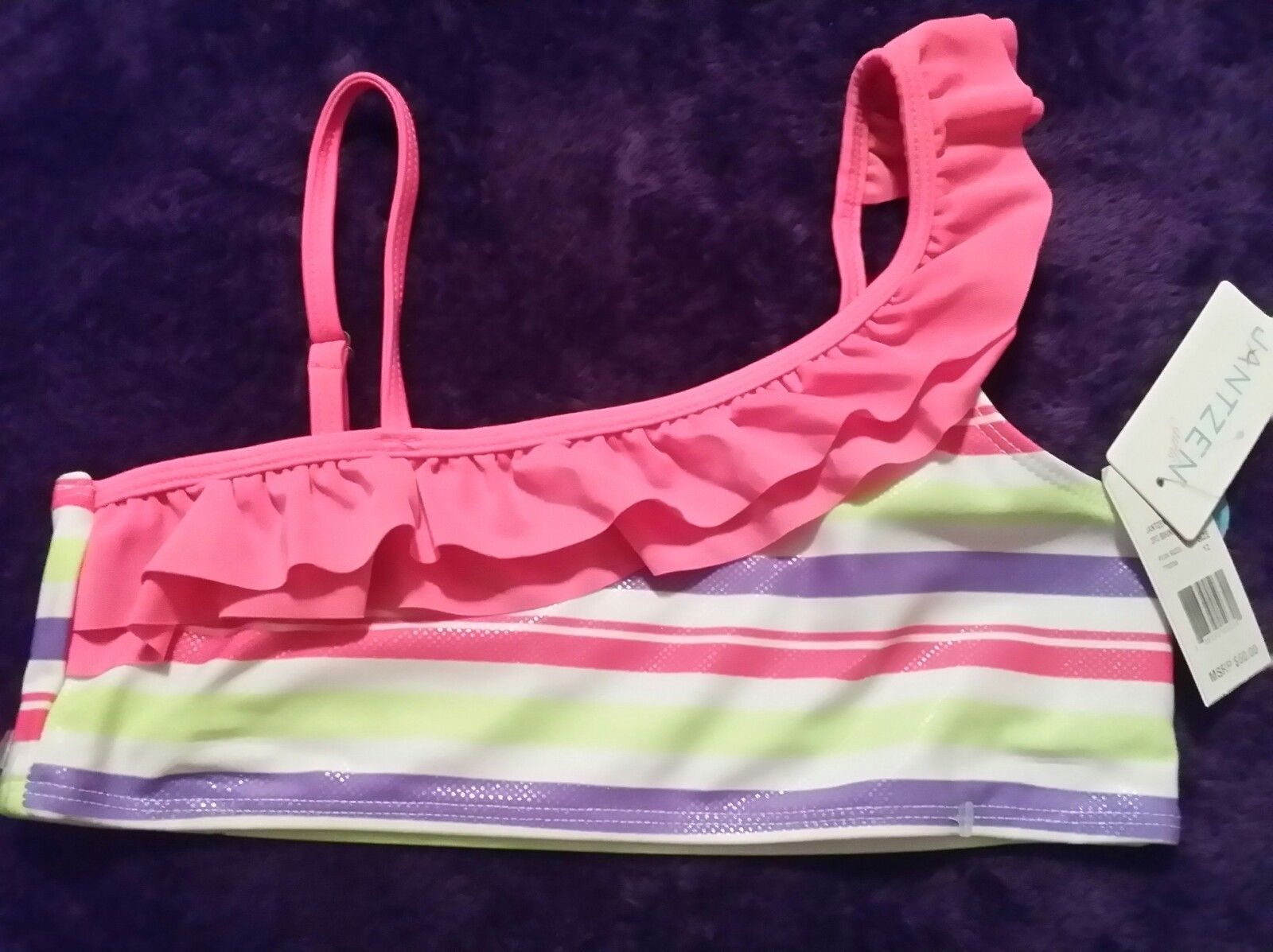 Bikini Swim Set NWT $50 10 JANTZEN® Girls/' 7 16 Colorblock 2-Pc 14