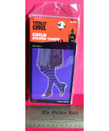 Fashion Holiday Child Accessory Large Purple Striped Tights Halloween Co... - $4.74