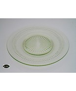 Roulette Green Plate 8 1/2&quot; Luncheon Hocking - $6.50