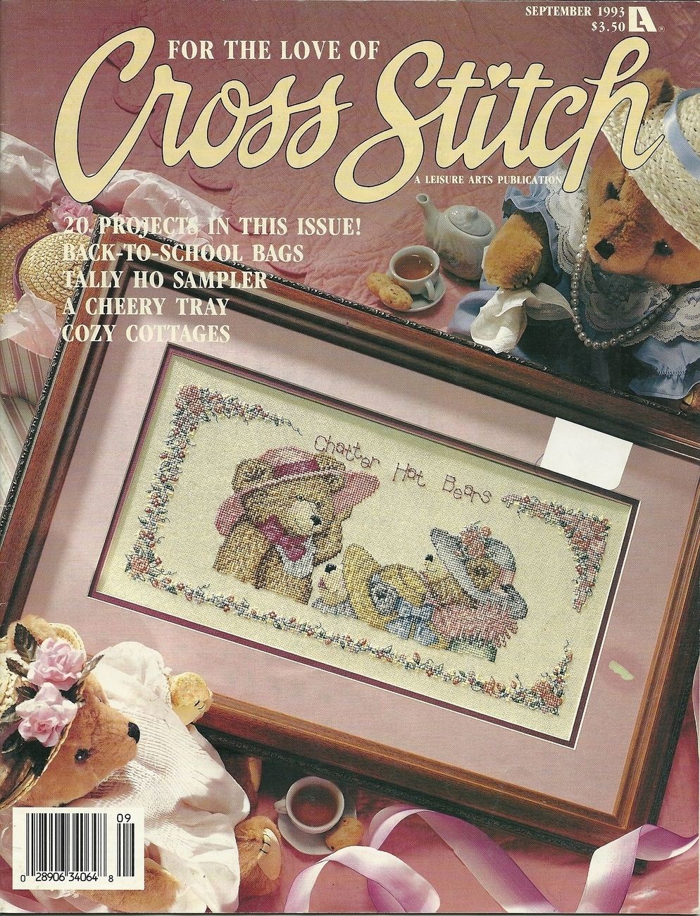 For The Love Of Cross Stitch Pattern Magazine September 1993 - Other