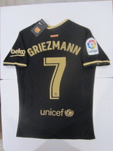Antoine Griezmann Barcelona La Liga Match Slim Black Away Soccer Jersey ... - $130.00