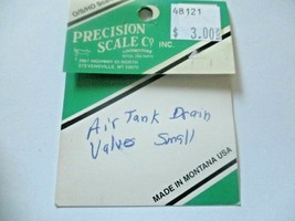 Precision Scale # 48121 Air Tank Drain Valves Small, 6 per Pack HO-Scale image 2