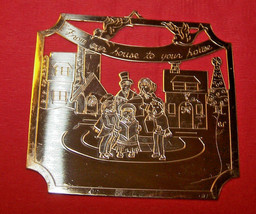 Vintage LILLIAN VERNON &quot;Lillikins&quot; Brass Ornament - FROM OUR HOUSE...198... - $14.99