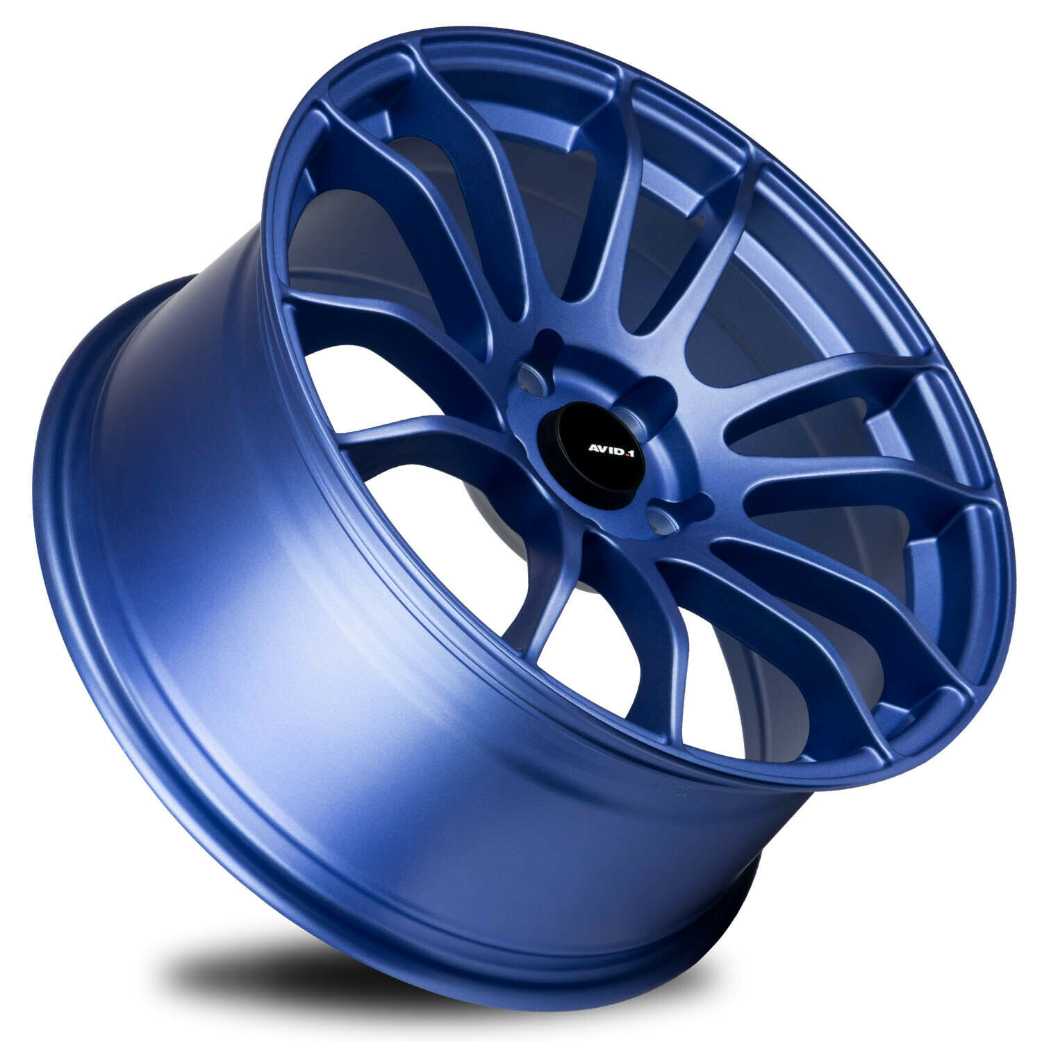 18x8.5 AVID1 AV20 5x100 33 Matte Blue Wheels Rims Set(4) 73.1 - Wheels