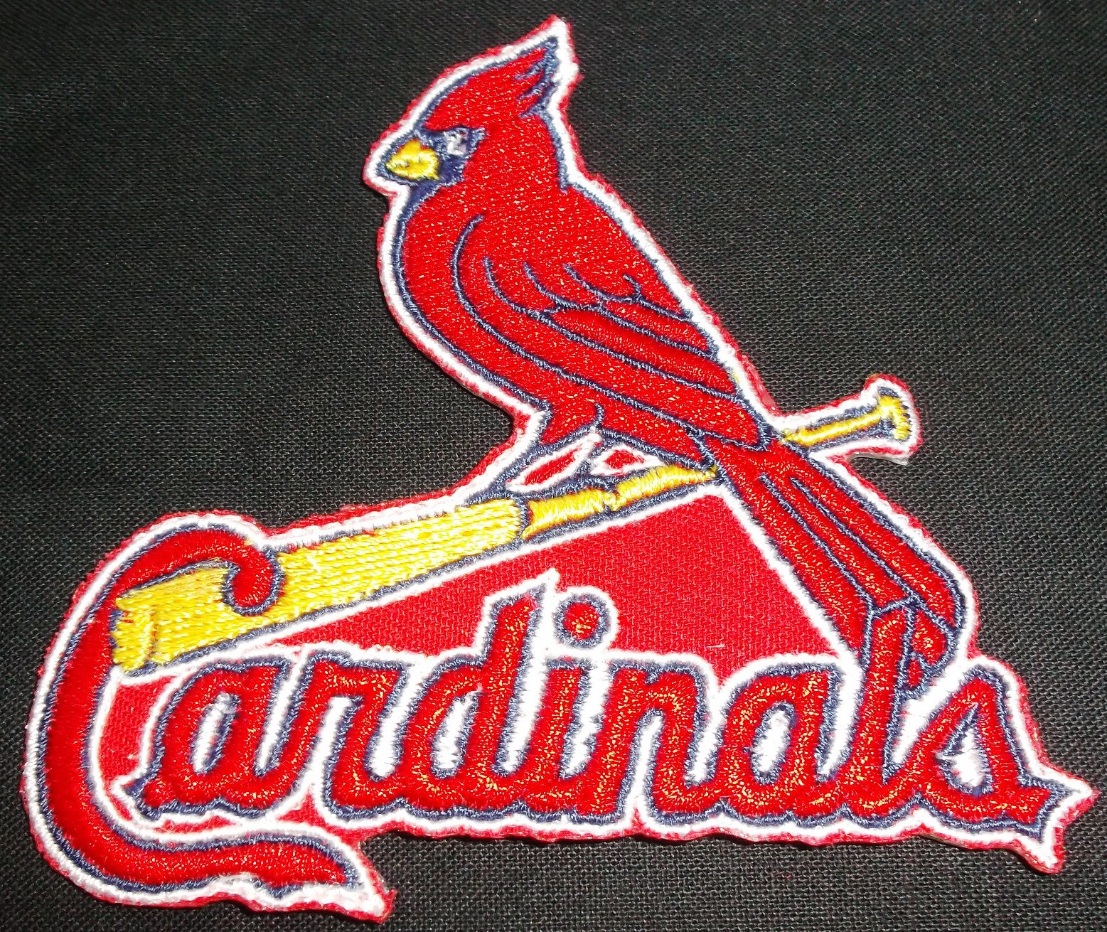 St. Louis Cardinals Logo Iron On Patch - Baseballs