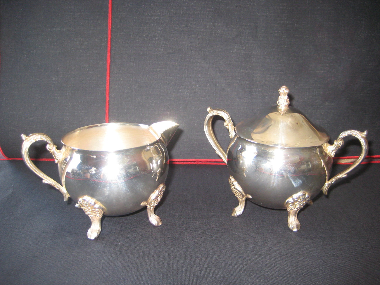 Leonard Silverplate Creamer and Sugar Bowl Tea Pots, Sets