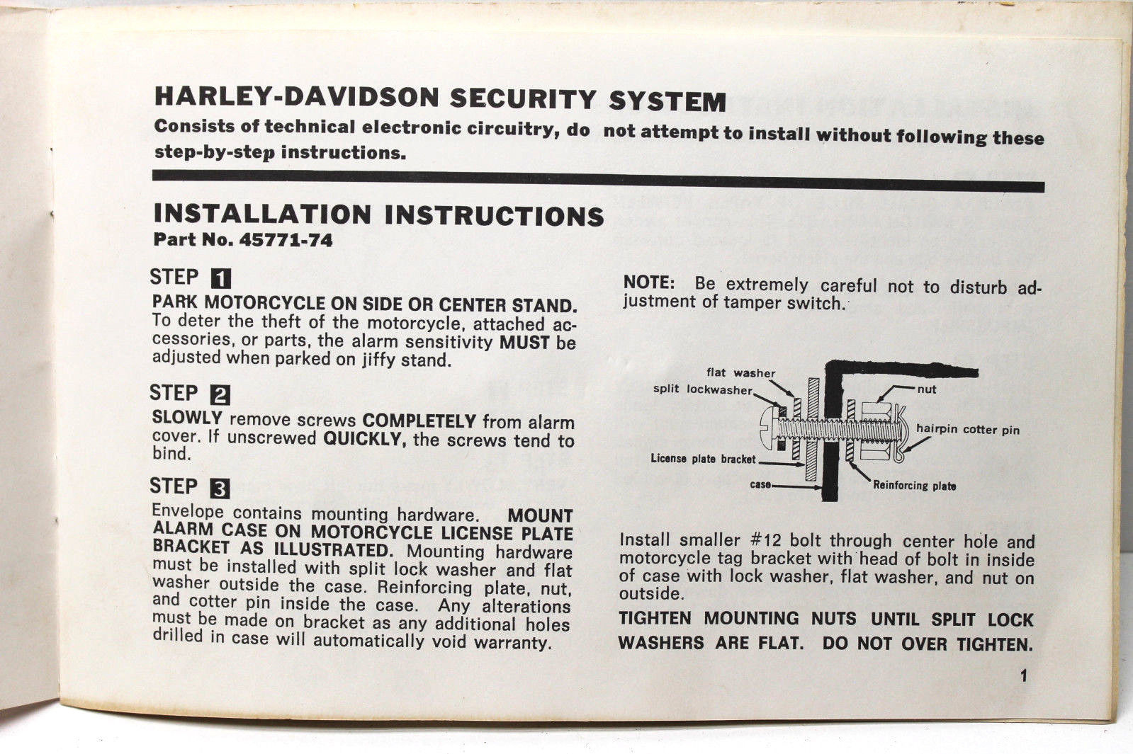 Harley Davidson Motorcycle Amf Security And 50 Similar Items