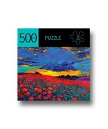 Jigsaw Puzzle 500 Piece Poppy Field 28&quot; x 20&quot; Durable Fit Pieces Leisure - $22.27