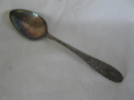 National Silver 1937 Rose & Leaf Pattern Silver Plated 6" Teaspoon #2 - $5.00