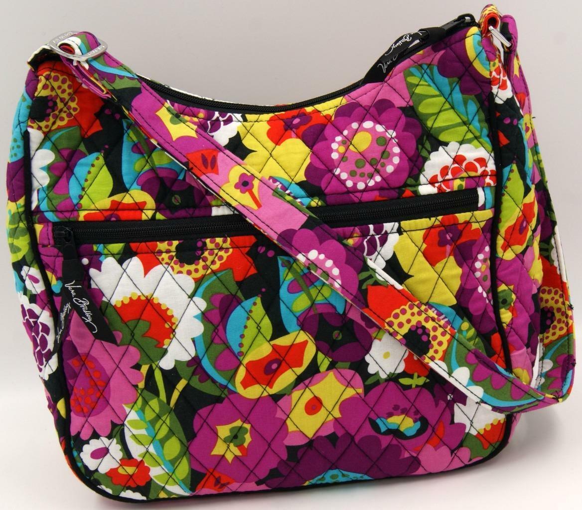 Vera Bradley Va Va Bloom Pattern Saddle Hipster Crossbody Shoulder Bag ...