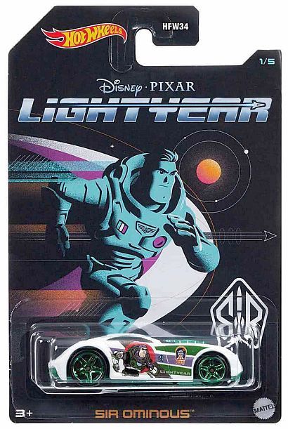 Hot Wheels - Sir Ominous: Disney Pixar Lightyear #1/5 (2022) *White / Walmart*