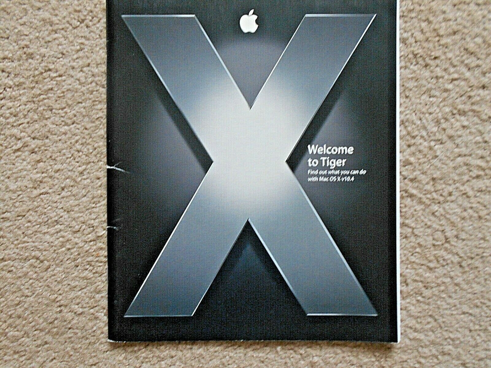 Welcome to Tiger Mac OS X v.10.4 Manual - $11.87