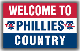 Philadelphia Phillies Baseball Team Flag 90x150cm3x5ft Welcome to Country - $14.95