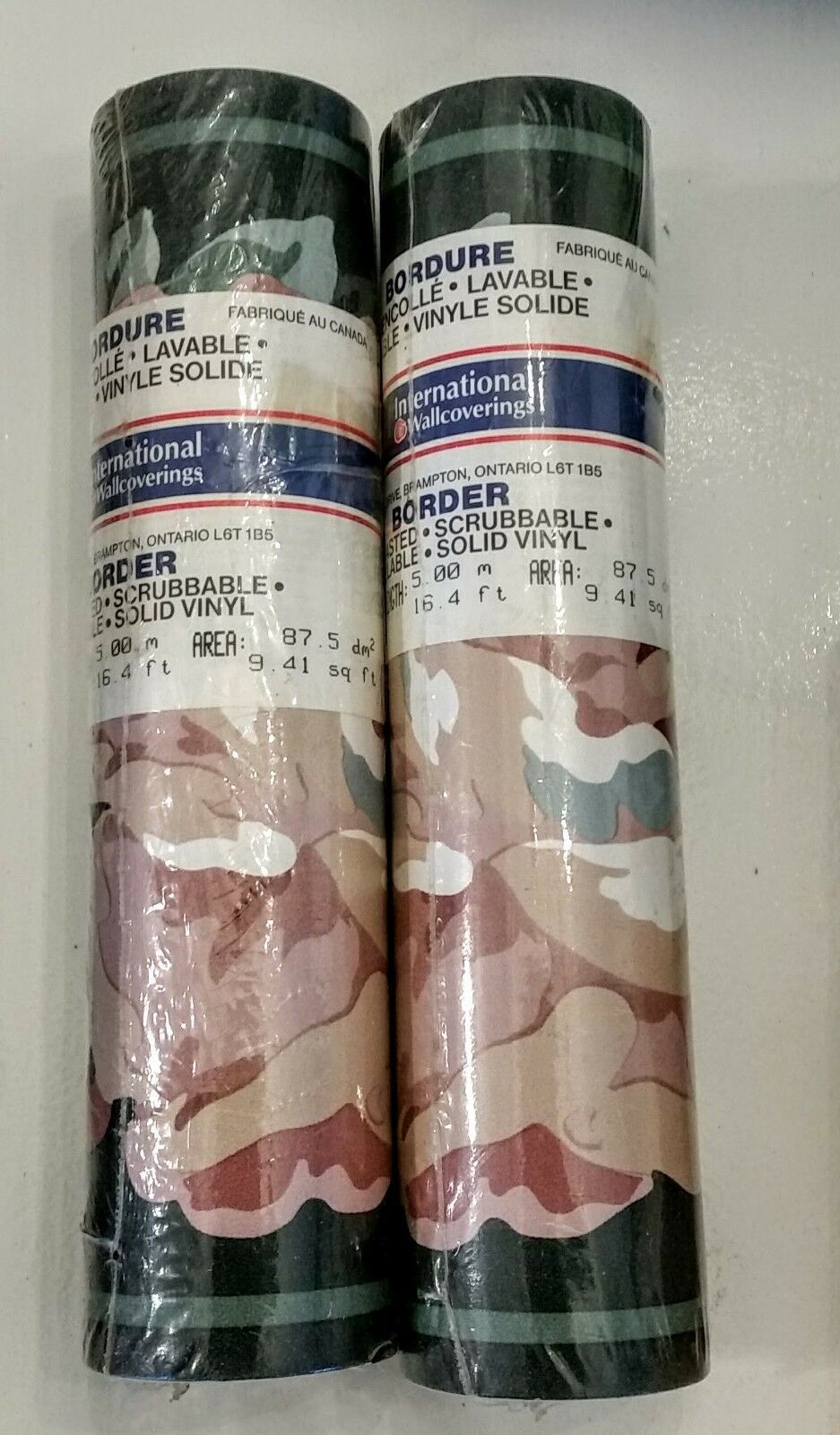 International Wallcover Wallpaper Border LOT 32 ft x 6.7" Prepasted