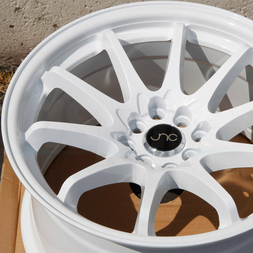 17x9 JNC 006 5x100/5x112 Custom 30 White Wheel Rims set(4) - Wheels