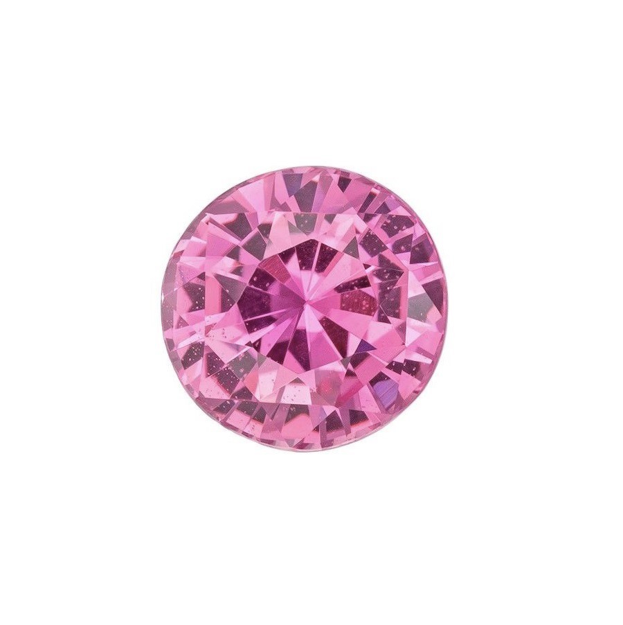 Natural Pink Sapphire 2mm Round Diamond Cut SI1 Clarity Rose Pink Color Loose Ge