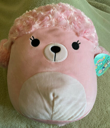 NEW Squishmallow Pink POODLE Chloe 12” Fleece Stuffed Animal Toy Pillow ...