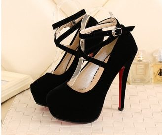 New High Heels For Women's With Red Bottom Platform Stiletto Sexy Shoes Large Si