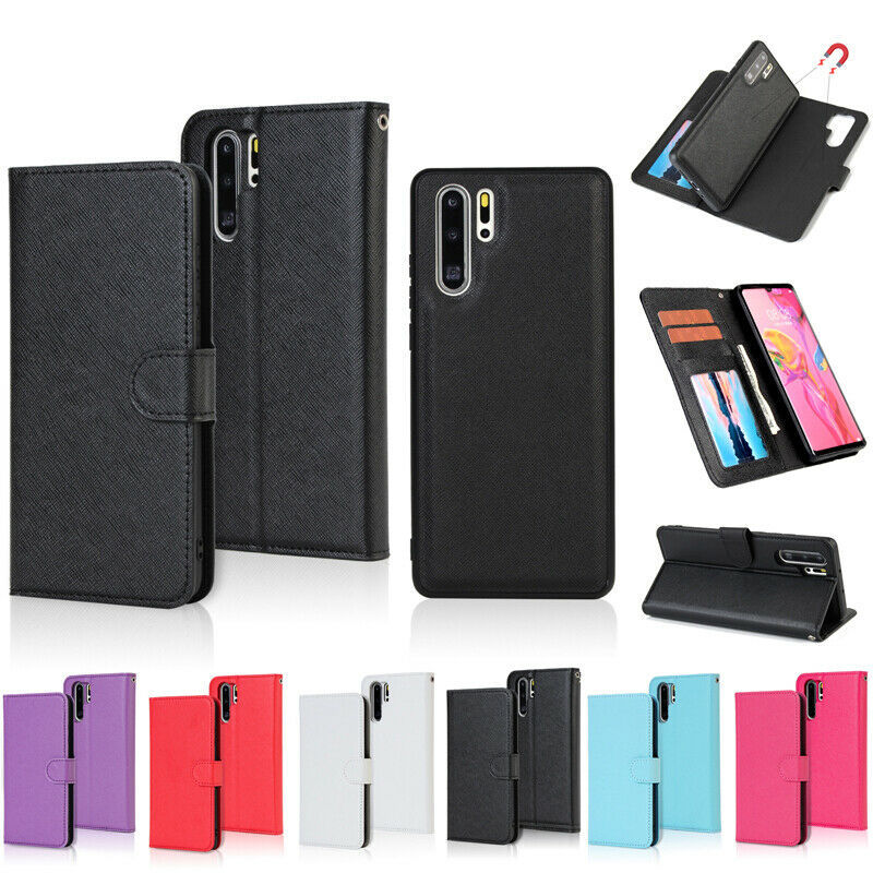 Removable Flip Magnetic Leather Wallet Case Cover For Huawei P30 Pro P30 Lite - $65.43