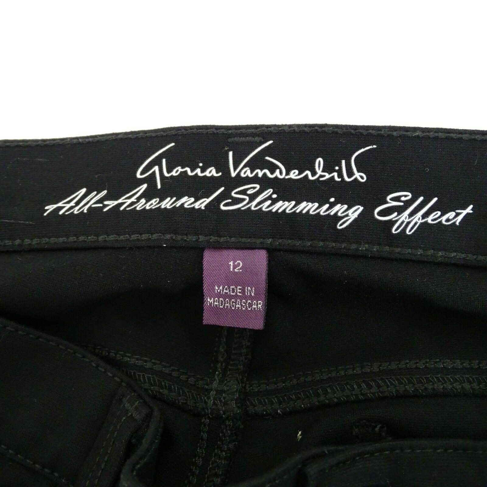 gloria vanderbilt black pants